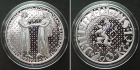CZECH REPUBLIC. 200 Korun 2010 Marriage of John & Elizabeth of Bohemia, silver Proof