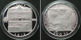 CZECH REPUBLIC. 200 Korun 2018, National Museum, silver Proof