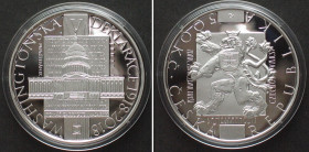 CZECH REPUBLIC. 500 Korun 2018, WASHINGTON DECLARATION, silver, Proof