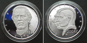 CZECH REPUBLIC. 200 Korun 2019, Ales Hrdicka, silver Proof