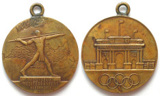 EGYPT. 1ST MEDITERRANEAN GAMES IN ALEXANDRIA 1951, Participant medal, bronze, 61mm