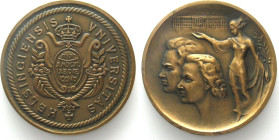 FINLAND. HELSINKI UNIVERSITY Award medal 1957 bronze by Kalervo Kallio 70mm