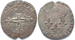 FRANCE Gros de six blancs 1571 M - Toulouse CHARLES IX silver VF+ RARE!