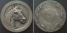 FRANCE. CANNES 1913 CONCOURS HIPPIQUE, Medal, silver, 41mm, RARE!