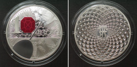 FRANCE. 10 Euro 2014, Baccarat Crystal Glassworks, silver Proof, SCARCE!