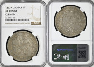 FRENCH INDO-CHINA. 1 Piastre 1893 A, silver, XF