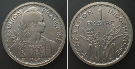 FRENCH INDO-CHINA - ESSAI 1 Piastre 1946, Prooflike specimen