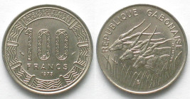 GABON 100 Francs 1975 nickel UNC-!