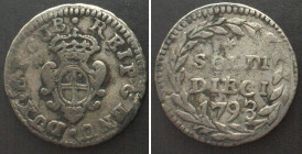 GENOA 10 Soldi 1793 billon VF