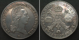 MILAN. Crocione (Kronenthaler) 1800 M, FRANZ II, silver, UNC-!