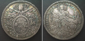 PAPAL STATES. Scudo 1780, Pius VI, silver, VF+
