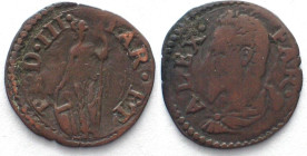 PARMA & PIACENZA Sesino ALESSANDRO FARNESE 1586-91 billon RARE! VF