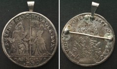 VENICE. AR Osella ND(1691), Francesco Morosini, silver, VF, RARE!