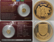KIRIBATI. 2 Dollars 2014, CHRISTMAS, gold, RARE!