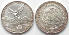 MEXICO 1/4 Onza 1999 LIBERTAD silver 1/4 ounce UNC KEY DATE!