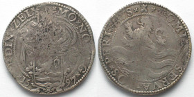 NETHERLANDS - ZEELAND Daalder 1597 Middelburg mint LION DOLLAR silver VF+