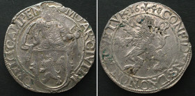 NETHERLANDS - OVERIJSSEL - KAMPEN Leuwendaalder LION DOLLAR 1648 silver UNC-!