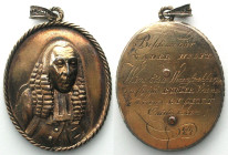 NETHERLANDS - AMSTERDAM Political silver badge 1787 HENDRIK HOOFT silver RRR!