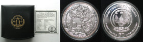 RWANDA 50 Francs 2010 Lion AFRICAN OUNCE silver 1 oz Proof w. box & COA