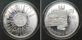 SLOVAKIA. 200 Korun 2005, Leopold I, silver Proof