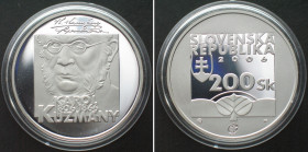 SLOVAKIA. 200 Korun 2006, KAROL KUZMANY silver Proof