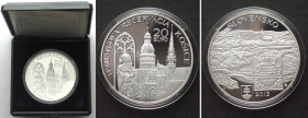 SLOVAKIA 20 Euro 2013, Historical Protection Site Kosice, silver Proof