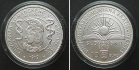 SLOVAKIA. 10 Euro 2019, Comenius University in Bratislava, silver BU