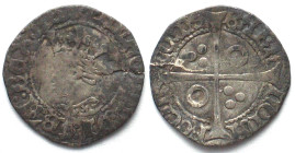 BARCELONA. Croat, ALFONSO IV (V of Aragon) 1416-58, silver, VF