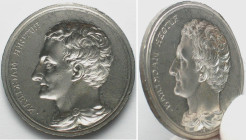 RUTGER MACKLEAN, Swedish agricultural land reformer, negative cast of the obverse of the 1800 medal by Enhörning, white metal, 50mm.