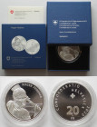 SWITZERLAND 20 Francs 2020 ROGER FEDERER silver Proof