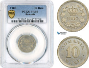 Romania, Carol I, 10 Bani 1900, Brussels Mint, Schäffer/Stambuliu 46, PCGS PR64, Top Pop and single finest graded!
