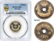 Romania, Carol I, 10 Bani 1906, Brussels Mint, Schäffer/Stambuliu 59, PCGS SP67, Top Pop!