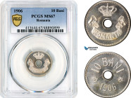 Romania, Carol I, 10 Bani 1906, Brussels Mint, Schäffer/Stambuliu 59, PCGS MS67, Top Pop!