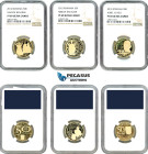 Romania, Mixed lot, 50 Bani 2012 x 3 (Aurel Vlaicu, Mircea the Elder, Neagoe Basarab), NGC PF69 Ultra Cameo, Sold as is!