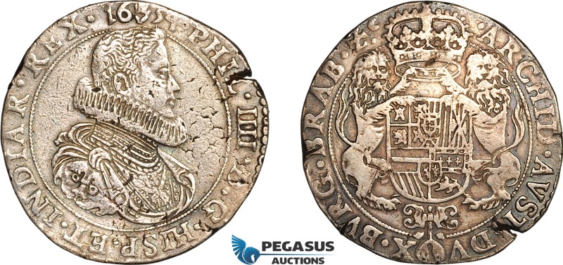 Spanish Netherlands, Philip IV, Ducaton 1634, Antwerp (Anvers) Mint, Silver, (32...