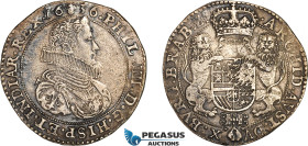 Spanish Netherlands, Philip IV, Ducaton 1636, Brussels (Bruxelles) Mint, Silver, (31.53g), Dav-4454, Delm. 275, Well struck with some corrosion, Old c...