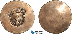 Transylvania (Siebenbürgen), Johan II Sigismund, Taler (Uniface) 1565, Silver, (27.68g), Dav-8796, Resch 42, Old cabinet toning, lightly polished, VF