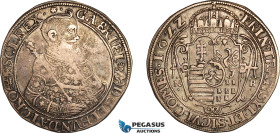 Transylvania (Siebenbürgen), Gabriel Bethlen, Taler 1622 NB, Nagybanya (Baia Mare) Mint, Silver (28.41g), Dav-4715, Resch 178, Old cabinet toning, F-V...