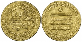 ABBASID, AL-MUTAWAKKIL (232-247h)
Dinar, Jurzan 240h
Obverse: citing the heir al-Mu‘tazz billah
Weight: 4.38g

Minor scuffs, very fine and of the...