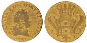 D.João V - Escudo (1600 Réis) 1723, MBC-, A.G:117.01, Data Tipo, 3,17gr