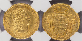 D.João V - Escudo (1600 Réis) 1728, NGC AU58, A.G:117.07, Rara neste estado de conservação, 45,58gr