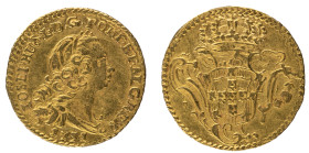 D.José I - 1/2 Escudo (800 Réis) 1751, MBC, A.G:42.01, 1,79gr