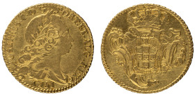 D.José I - 1/2 Peça (3200 Réis) 1751, MBC-, A.G:50.01, 6,96gr