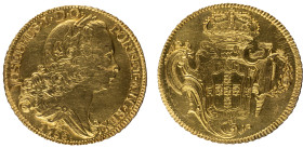 D.José I - Peça (6400 Réis) 1755 Rio Janeiro, MBC, A.G:55.07, 14,42gr