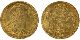 D.José I - Peça (6400 Réis) 1757 Rio Janeiro, Bela, A.G:55.09, 14,48gr