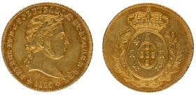 D.Pedro IV - 1/2 Peça 1827 (3750 Réis) , MBC+, A.G:08.01, 6,95gr