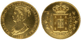 D.Maria II - Peça 1835 (7500 Réis), MBC, A.G:19.05, 14,26gr