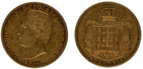 D.Luis I - 2000 Réis 1877, MBC, A.G:14.11, 3,52gr