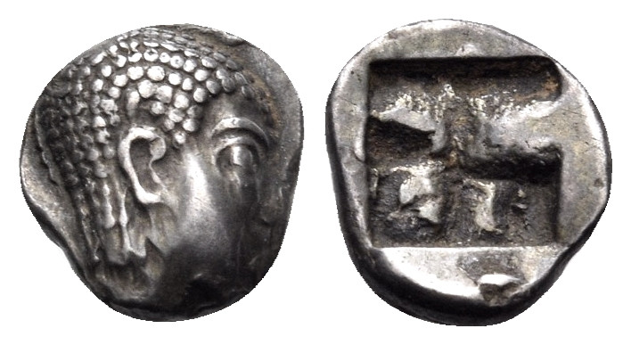 GAUL. Massalia. Circa 490/85-470 BC. Hemiobol (Silver, 7.5 mm, 0.61 g), Auriol t...