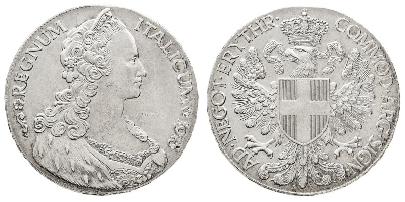 Colonie - Eritrea - Tallero 1918 Prova - Diritto: busto muliebre a destra; a des...